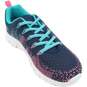 Dek Superlight Womens/Ladies Starlight Memory Foam Sneakers / Navy/Aqua/Fuchsia